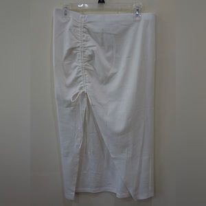NWOT Princess Polly Nimra White Midi Skirt - US 10